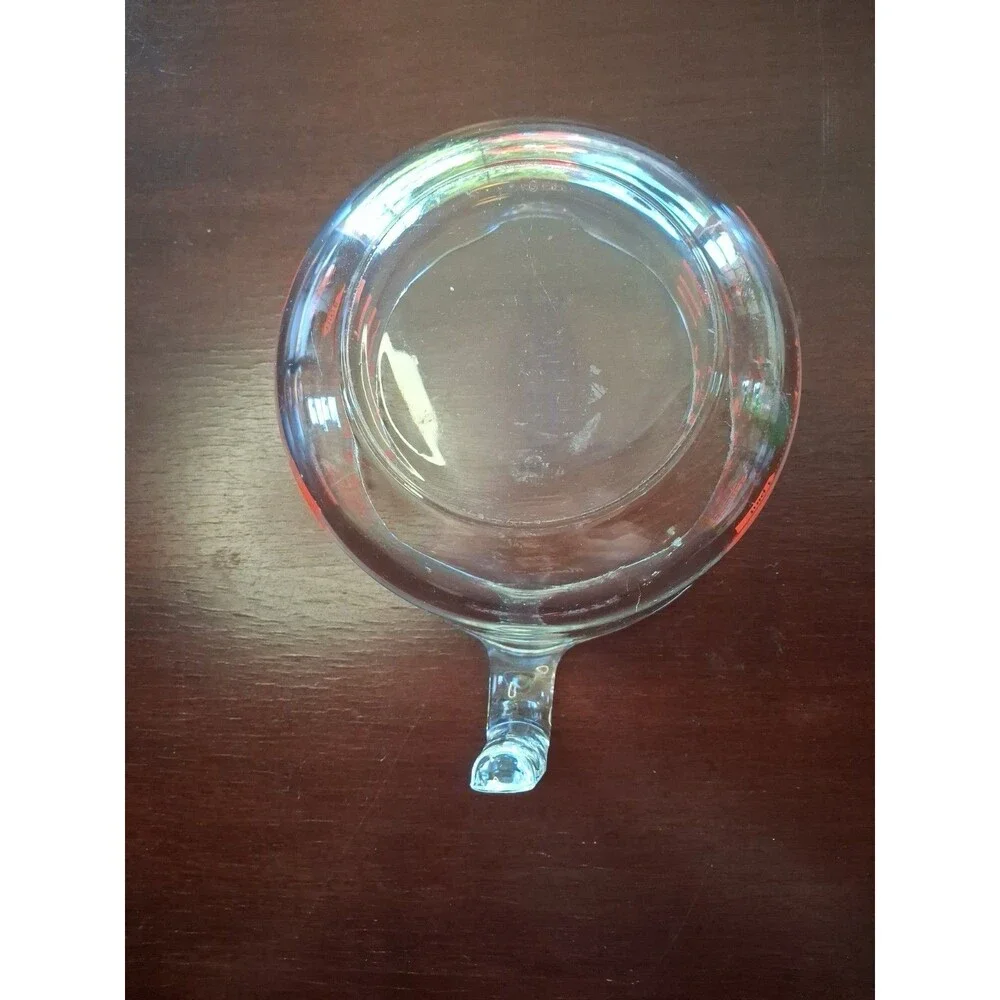 PYREX Glass Liquid Measuring 8 Cup 64 oz 2 Quart Liter Clear Red Letters-USA